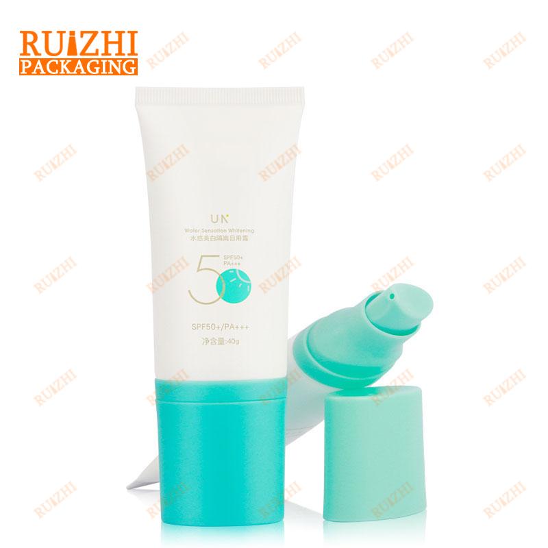 50ml empty sunscreen oval pump tube