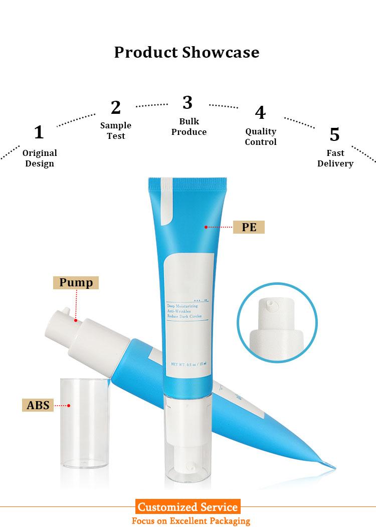 15ml cosmetic pump tube