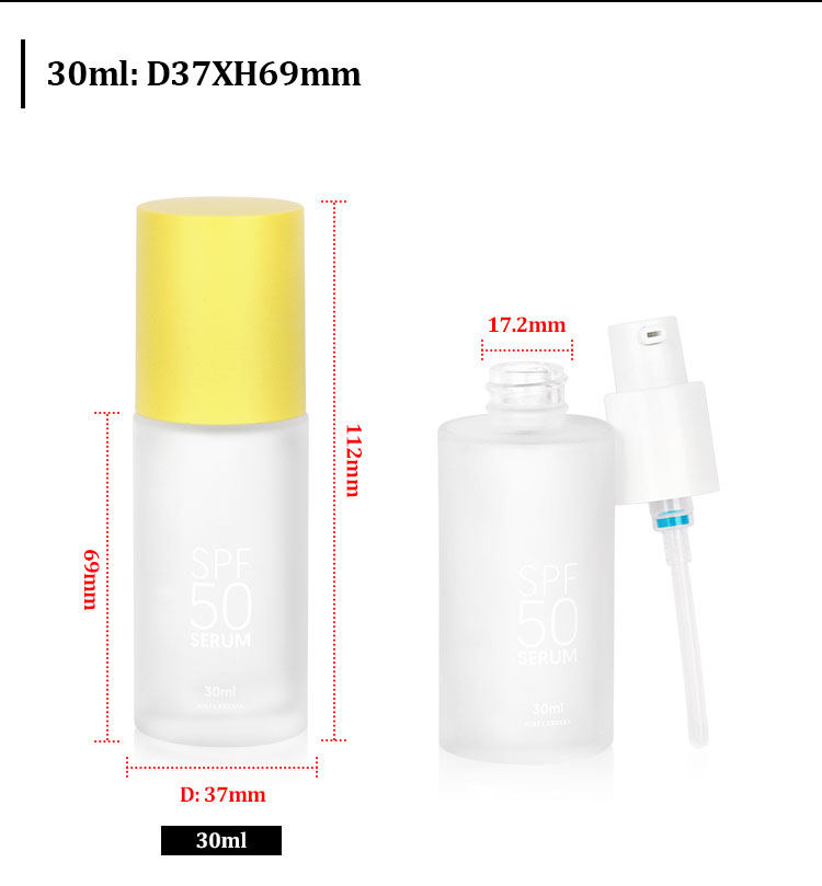 face cream glass bottle