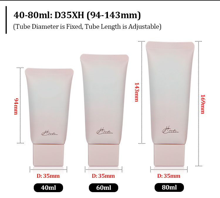 Body lotion tube