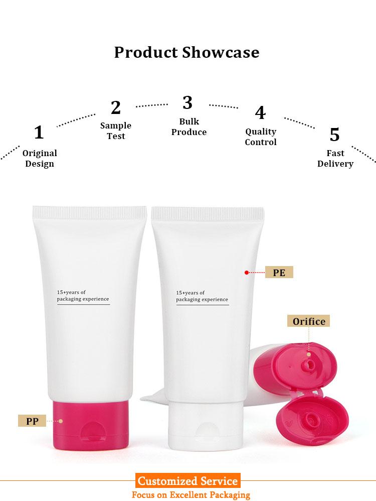 Face cleanser tube