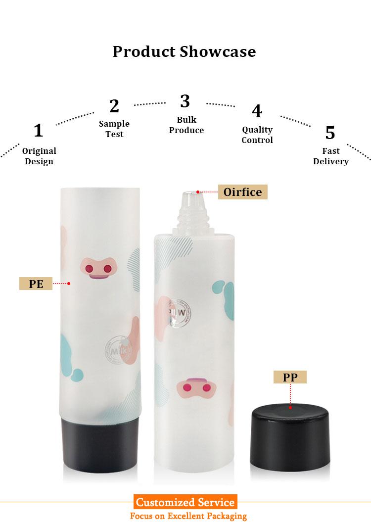 Face wash tube