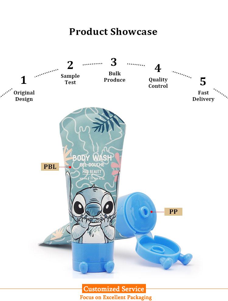 Face wash tube