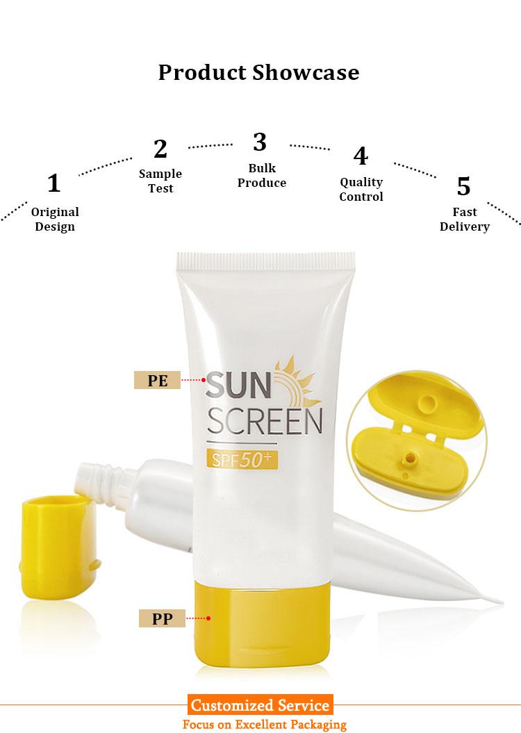 Sunscreen tube