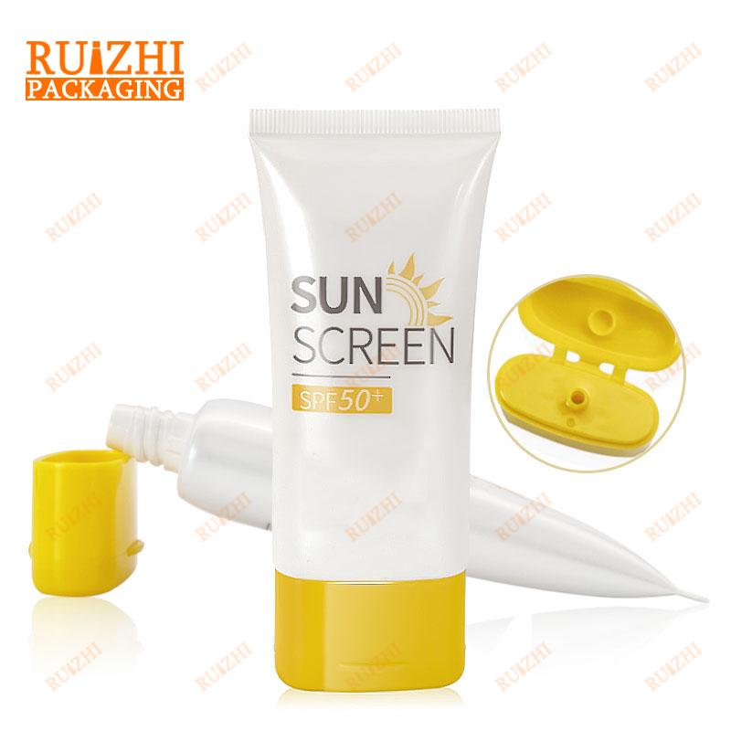 Sunscreen cream tube