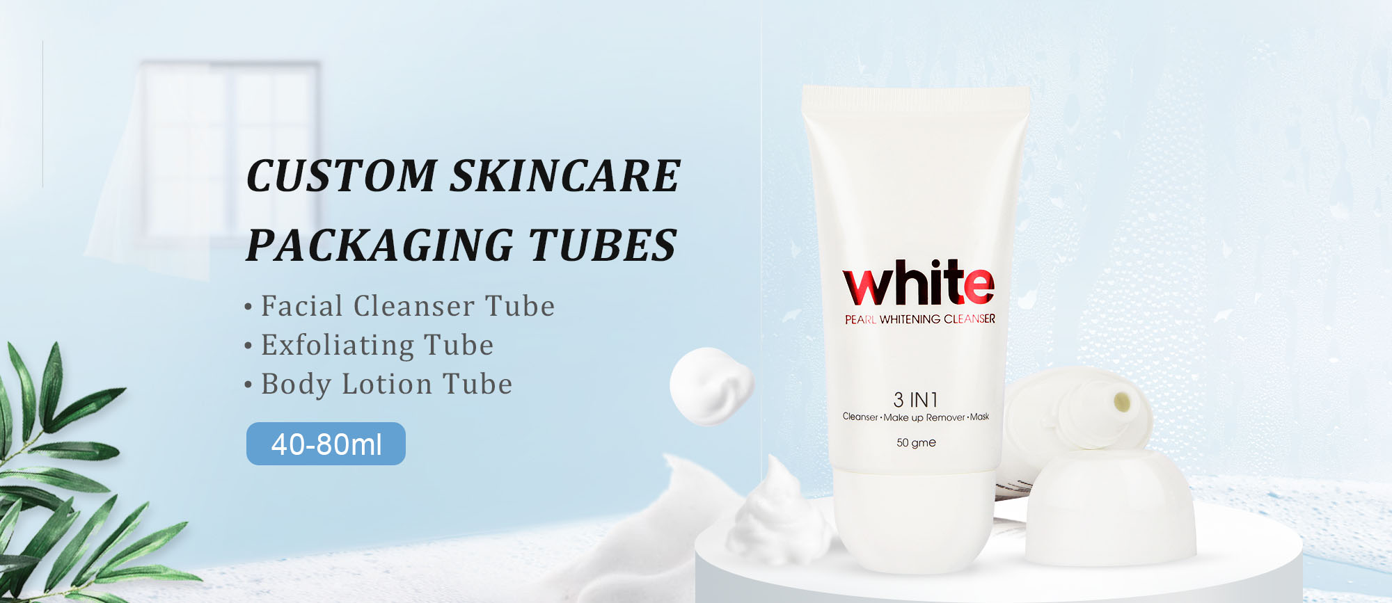 Face cream tube