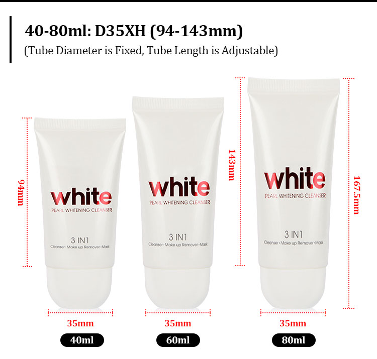 Body lotion tube