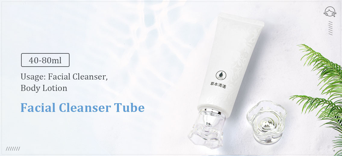 Facial cleanser tube