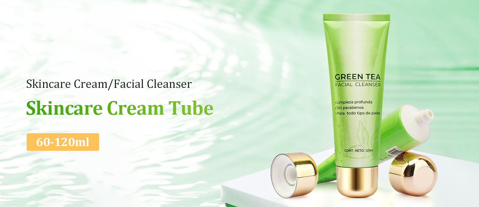 Facial cleanser tube