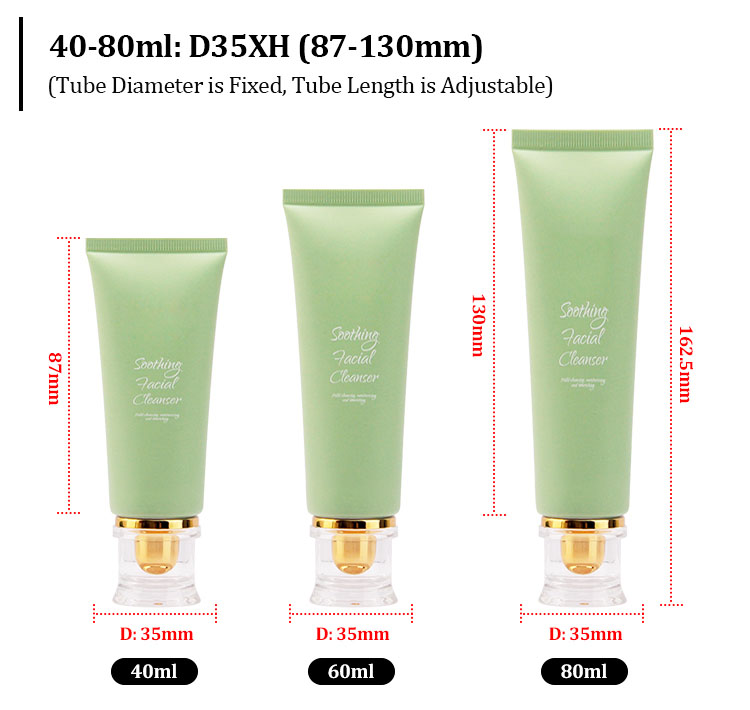 Body lotion tube