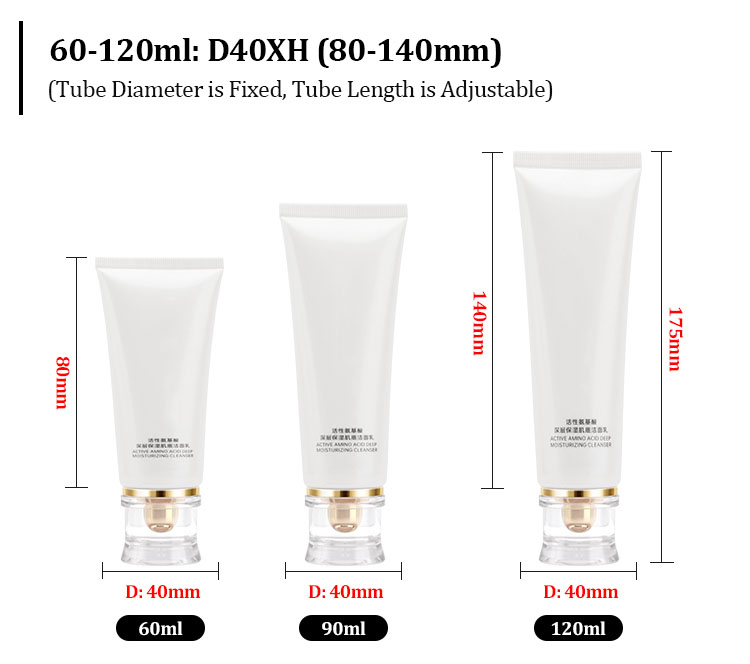 Skincare cream tube