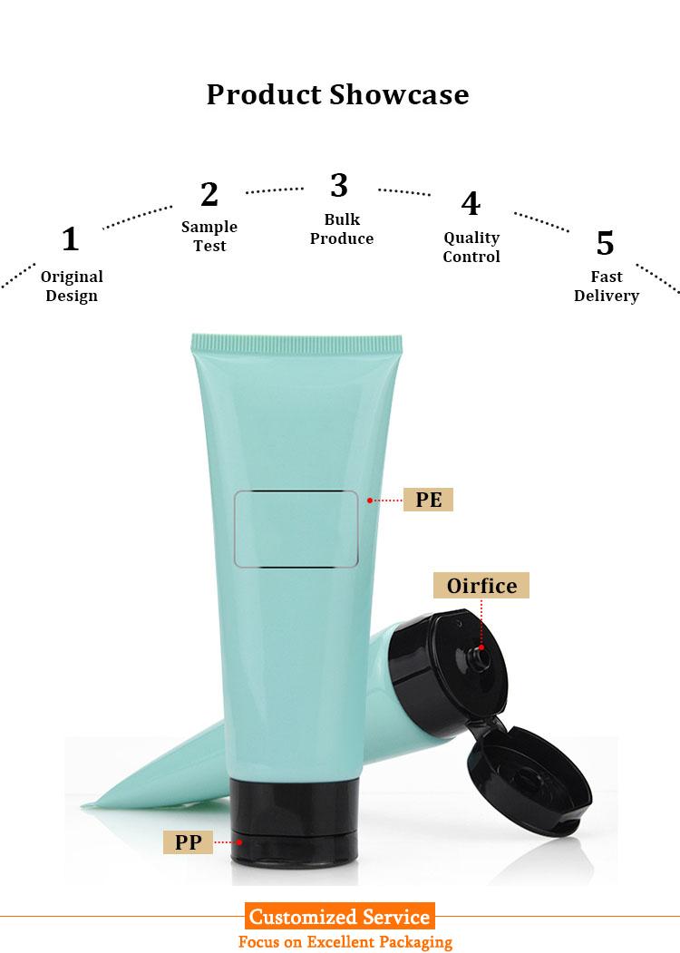 Facial cleanser tube