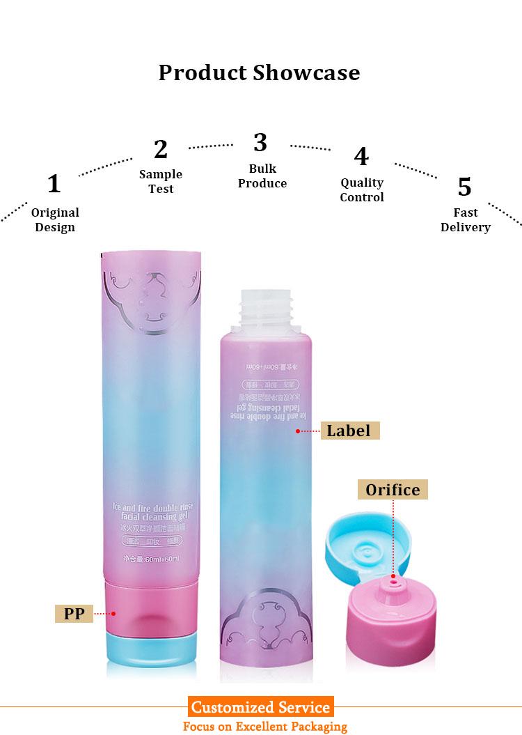 Facial cleanser tube