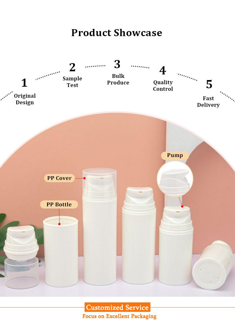 Cosmetic airless pump bottle