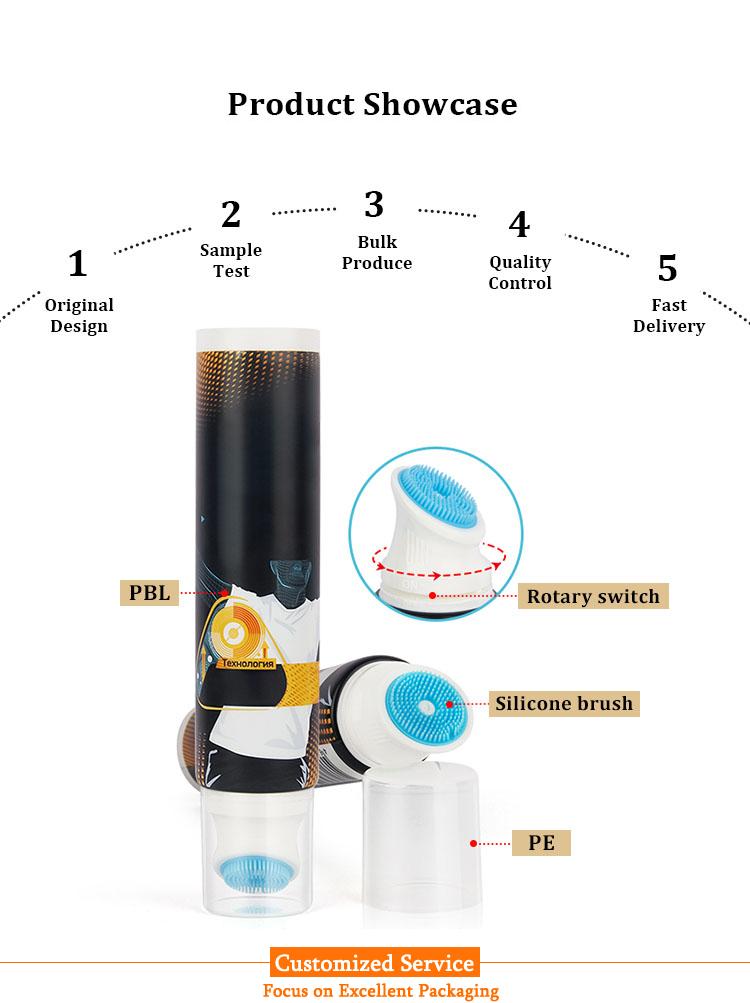 Facial cleanser tube