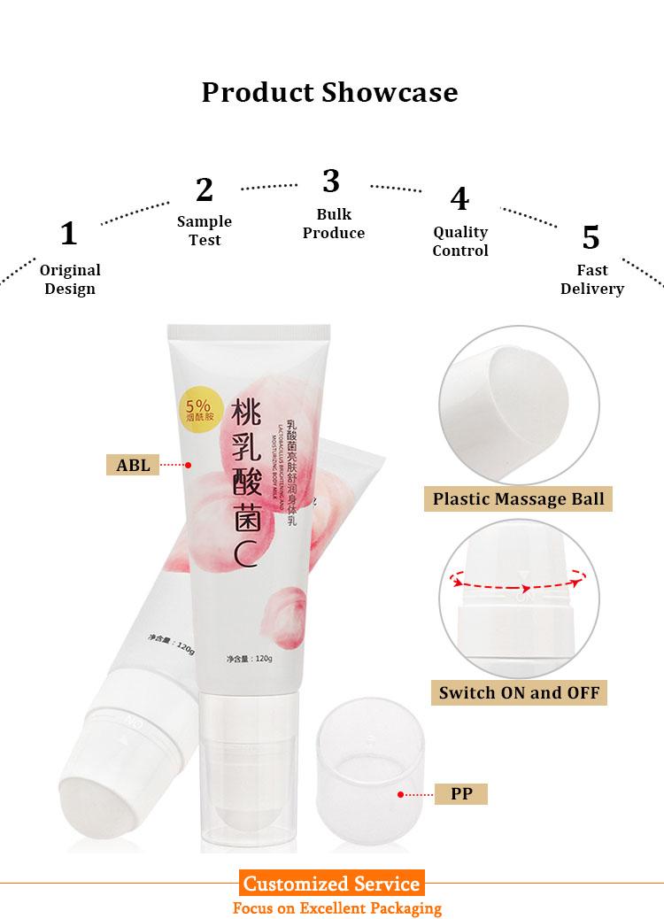 Body lotion tube