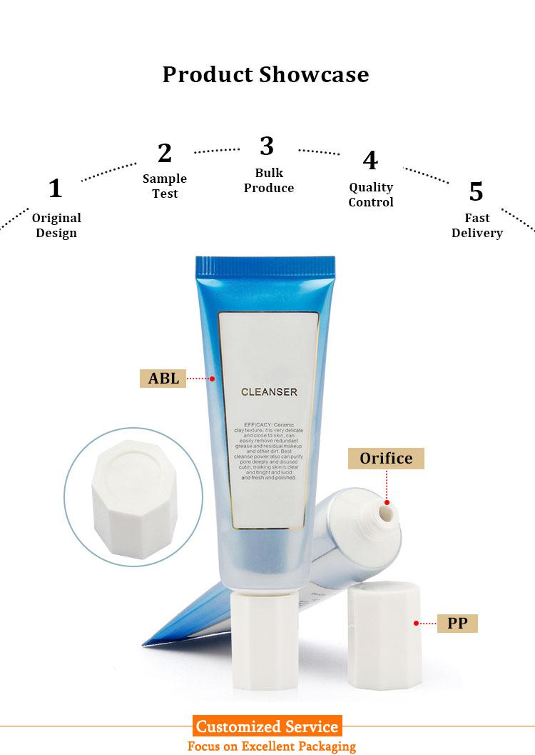 Facial cleanser tube