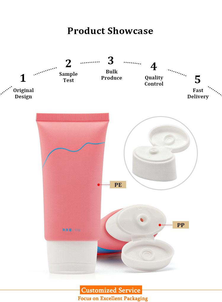 Facial cleanser tube