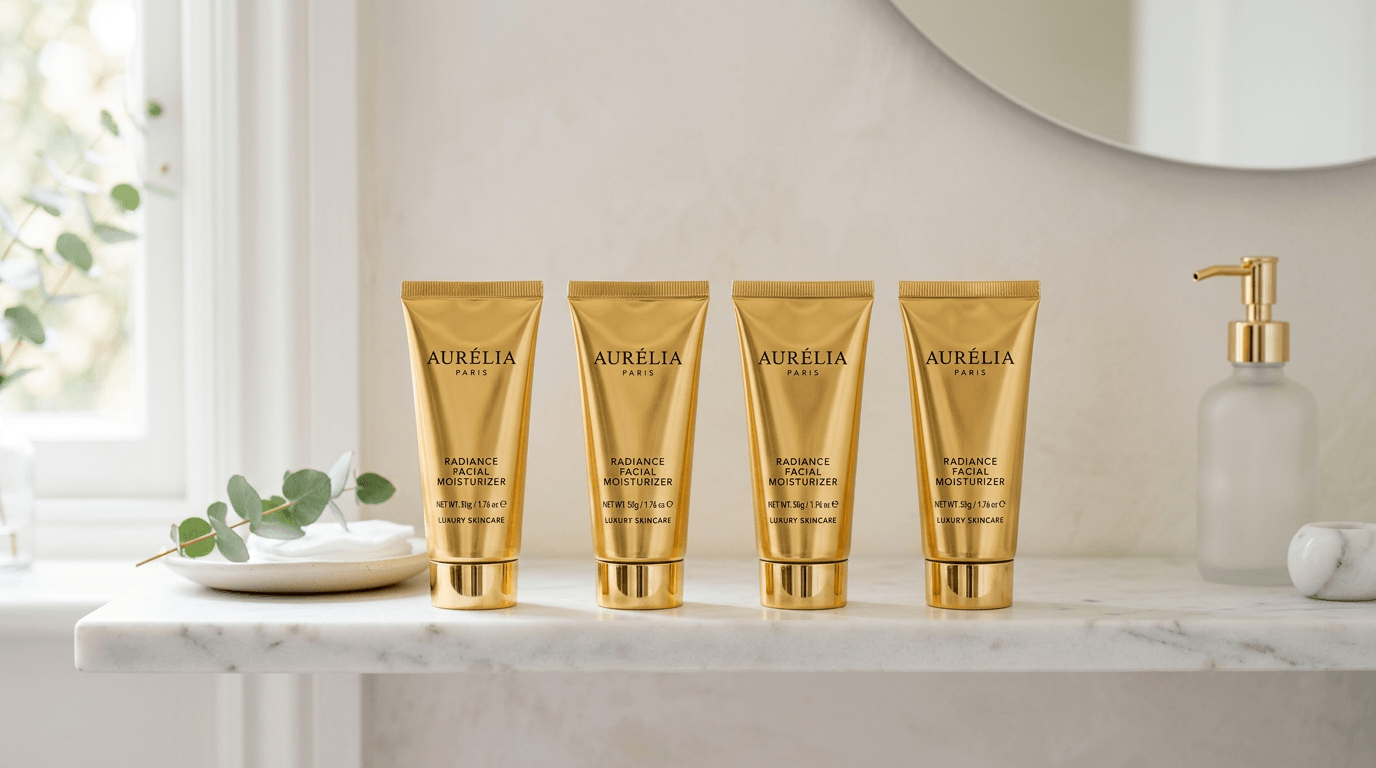 Luxury Metallic Cosmetic Tubes: Cold Foil, Registration, and Shelf Flash