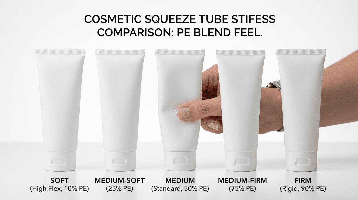 Cosmetic Squeeze Tube Firmness: A PE Blend Guide for Buyers